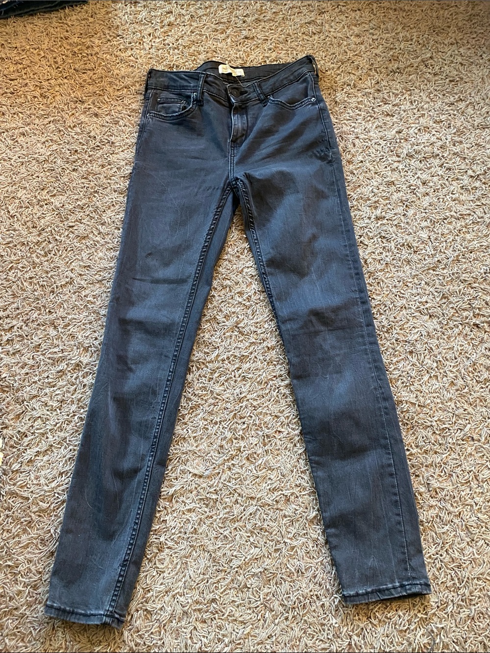 Zara Women's Skinny Jeans in Dark Gray